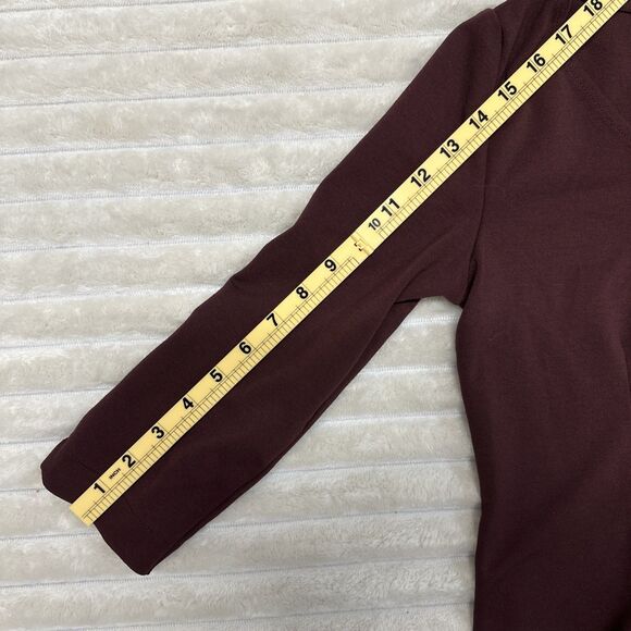 Ann Taylor Factory Women Maroon Shirt Size Small Petite - Picture 5 of 8